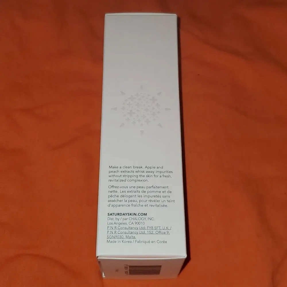 NEW SATURDAY SKIN Rise + Shine Gentle Cleanser FULL SIZE‎ 120ml 4.05 fl.oz.